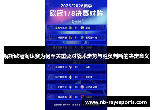 解析欧冠淘汰赛为何至关重要对战术走势与胜负判断的决定意义