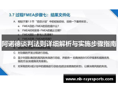 阿诺德谈判法则详细解析与实施步骤指南 阿诺德谈判法则详细解析与实施步骤指南